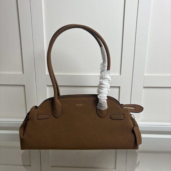 Coach Handbags - Coach Empire Carryall 34 Brown Large Top Handle Shoulder Bag